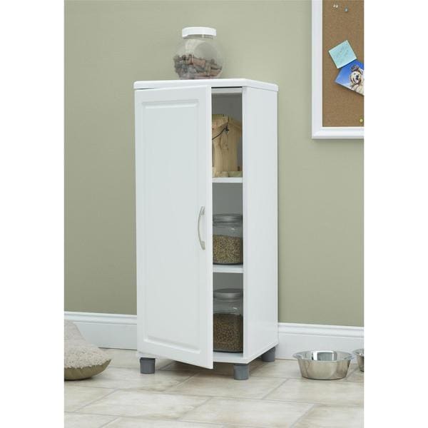 SystemBuild White Kendall 16-inch Stackable Storage Cabinet