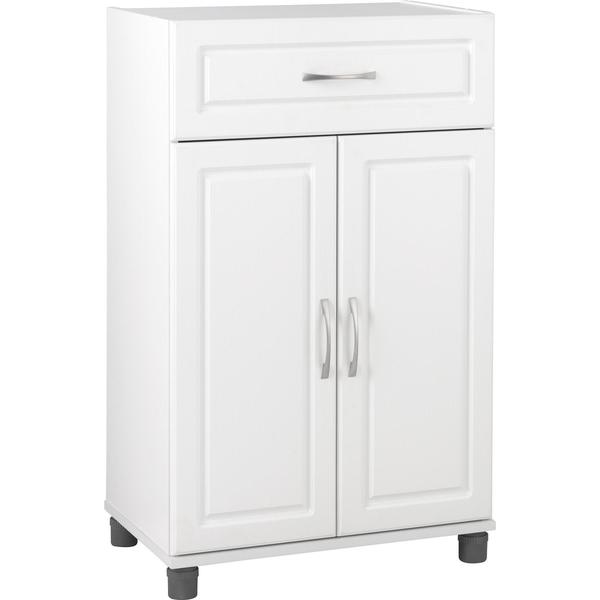 Shop Systembuild White Kendall 24 Inch 1 Drawer 2 Door Base Storage Cabinet Overstock 10553730