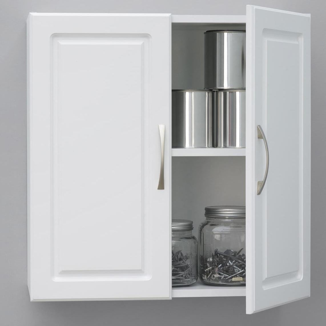 Shop Systembuild White Kendall 24 Inch Wall Storage Cabinet On Sale Overstock 10553731