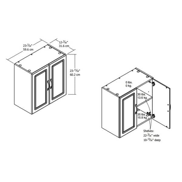 Shop Systembuild White Kendall 24 Inch Wall Storage Cabinet On Sale Overstock 10553731