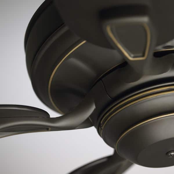 Emerson 52 Inch Indoor Outdoor 5 Blade Veranda Wet Rated Ceiling Fan, Bronze