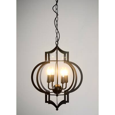 Addison 4-light Black-finished 17-inch Chandelier