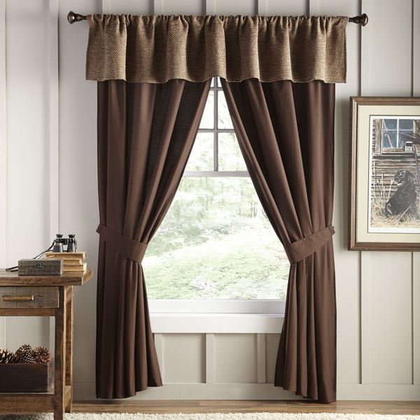 Stowe Creek Brown Valance   Shopping