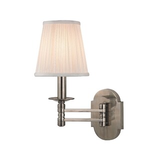 Hudson Valley Ravena 1-light Historic Nickel Wall Sconce - Bed Bath ...