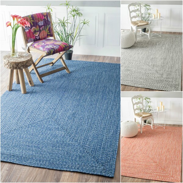 nuLOOM Handmade Casual Solid Braided Rug (7'6 x 9'6) Free Shipping