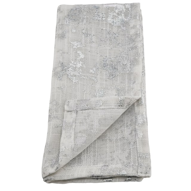 Abstract Brushed Foil Design Napkin (Set of 4)