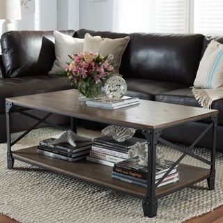 baxton studio greyson industrial bronze coffee table - free baxton studio greyson industrial bronze coffee table - free