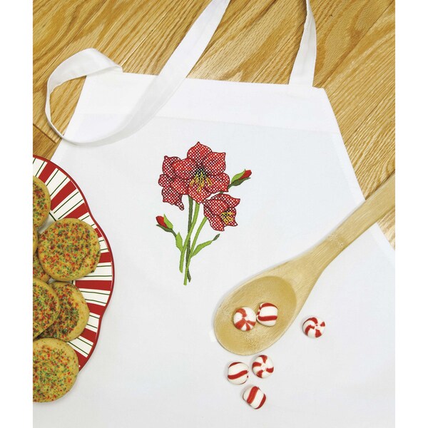 Stamped Cross Stitch Apron 33inX36inAmaryliss Free Shipping On Orders
