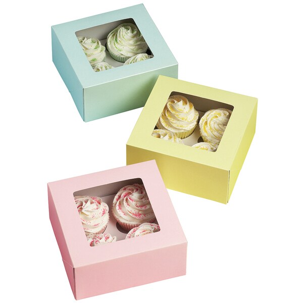 Cupcake Boxes4 Cavity Pastel 3/Pkg   17634609   Shopping