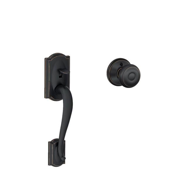 Kwikset Venetian Bronze Belleview Dummy Handleset Less Interior Pack