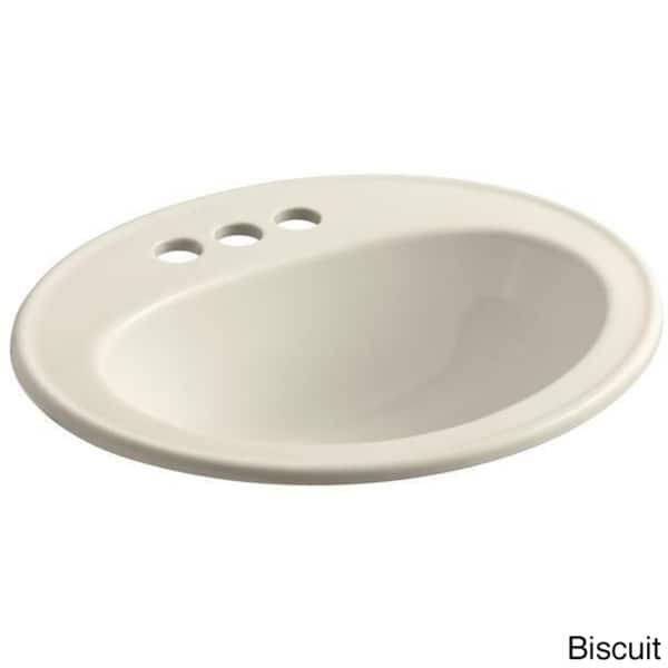 Kohler Pennington® DropIn Bathroom Sink with Centerset Faucet Holes