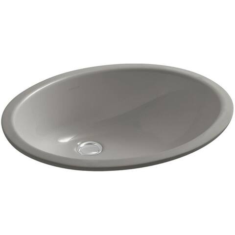 Kohler Caxton® Oval 17" X 14" Undermount Bathroom Sink with Overflow Cashmere (K-2210-K4)