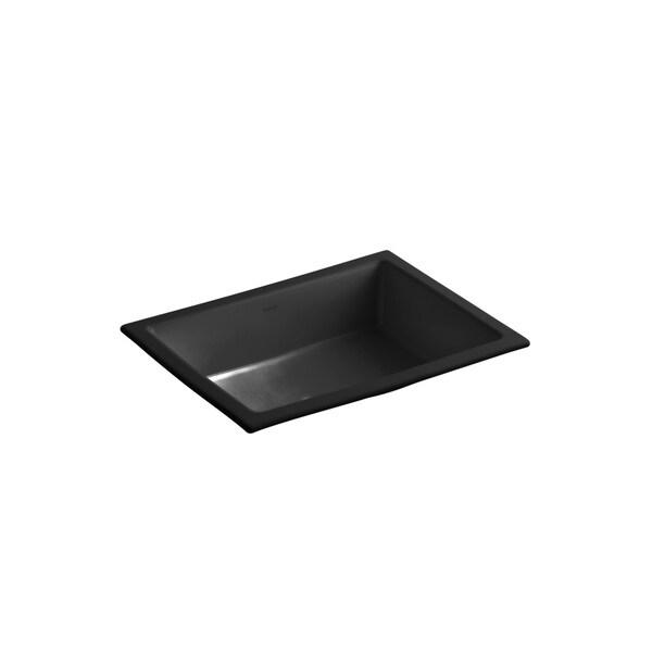 Kohler Verticyl Undermount Bathroom Sink In Black Free Kohler Verticyl Undermount Bathroom Sink In Black