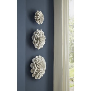 Evington Large Porcelain Wall Flower Free Shipping Today Evington Large Porcelain Wall Flower Free Shipping Today 10559572