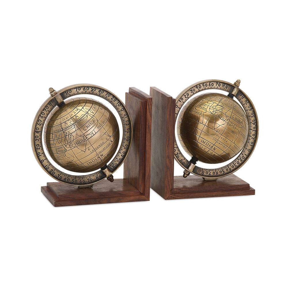 Beth Kushnick Globe Bookends (Set of 2)