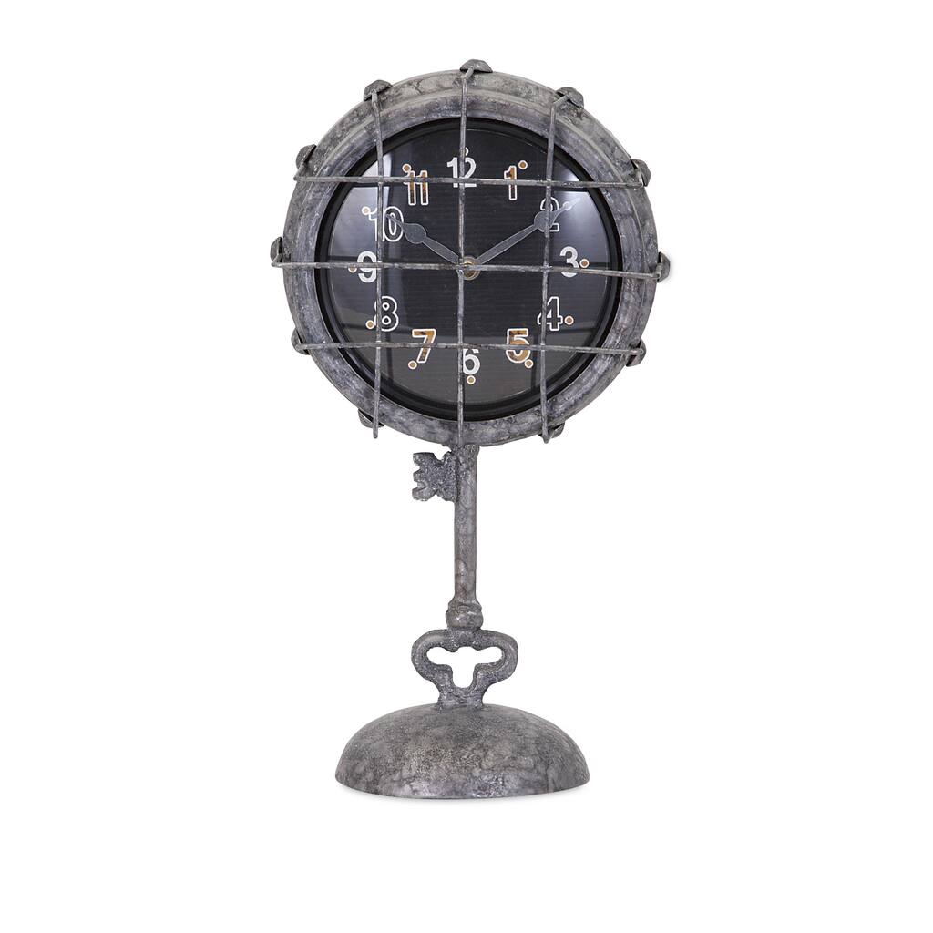 Ella Elaine Metal Pedestal Clock