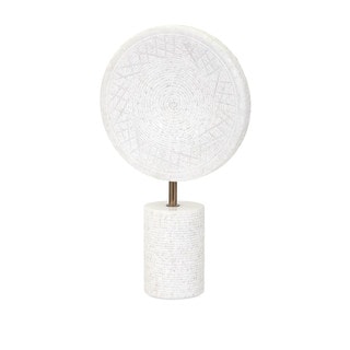 Peta Large Marble Medallion on Stand