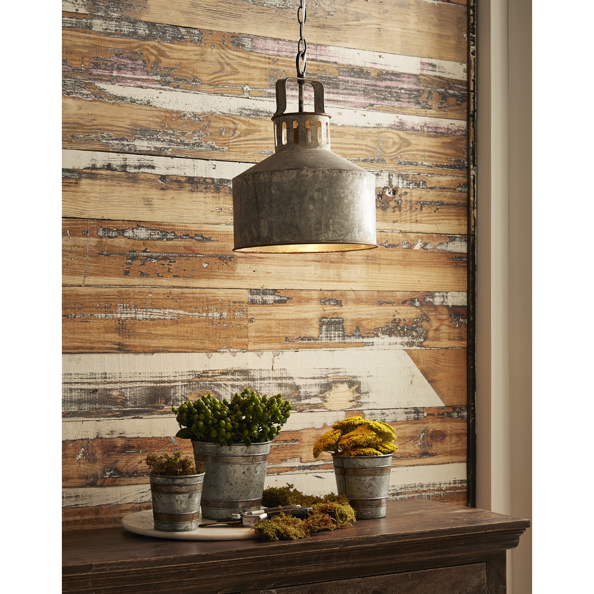 Shop The Gray Barn Snodgrass Galvanized Pendant Light Free