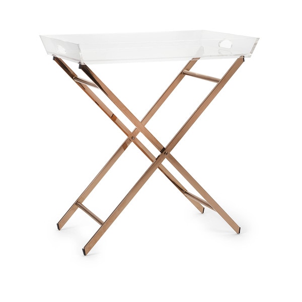Shop Clinton Acrylic Tray Table Free Shipping Today
