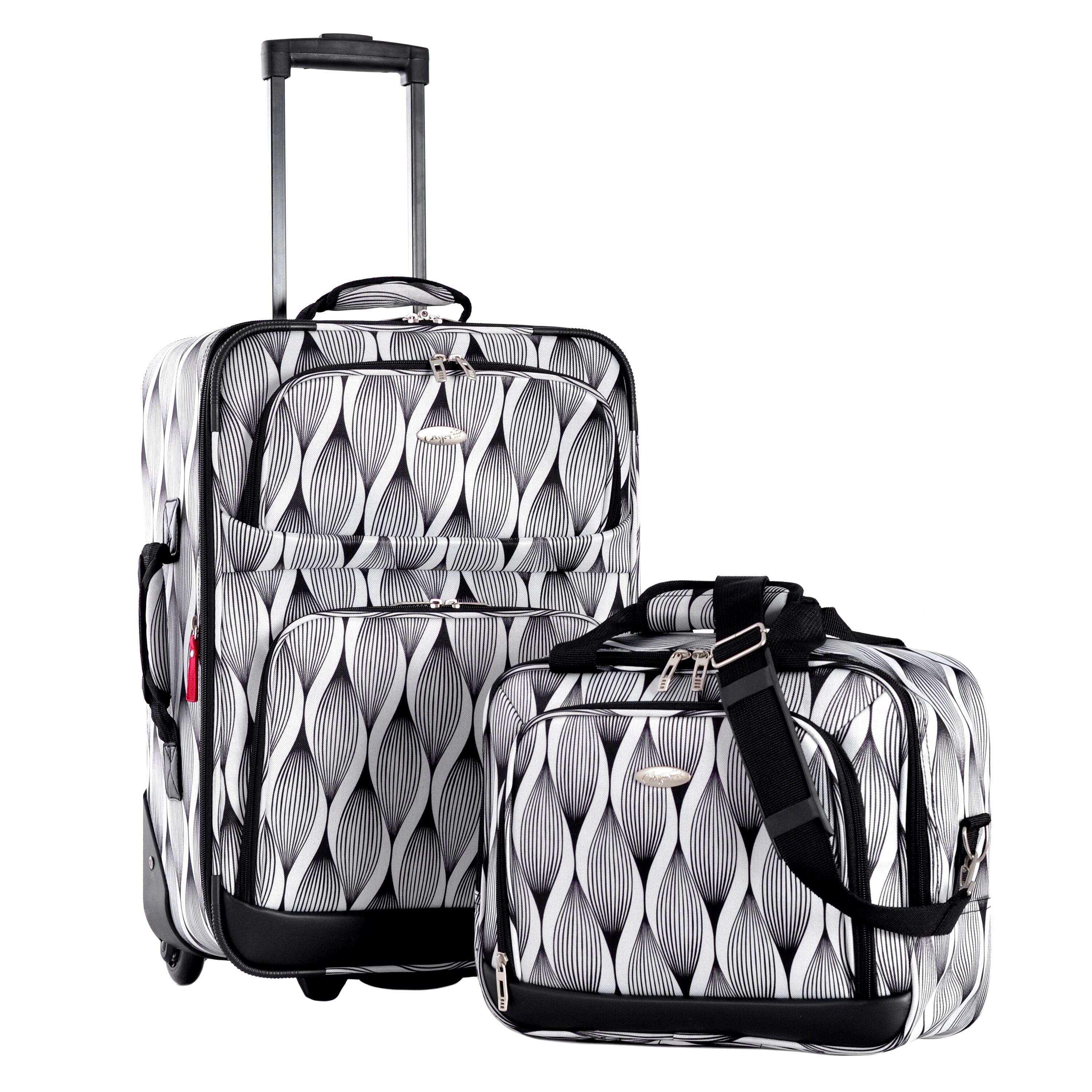 Olympia Let's Travel 2piece Expandable Carryon Luggage Set