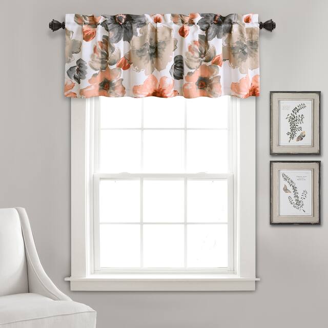 Lush Decor Leah Valance - 52x18 - Coral & Gray