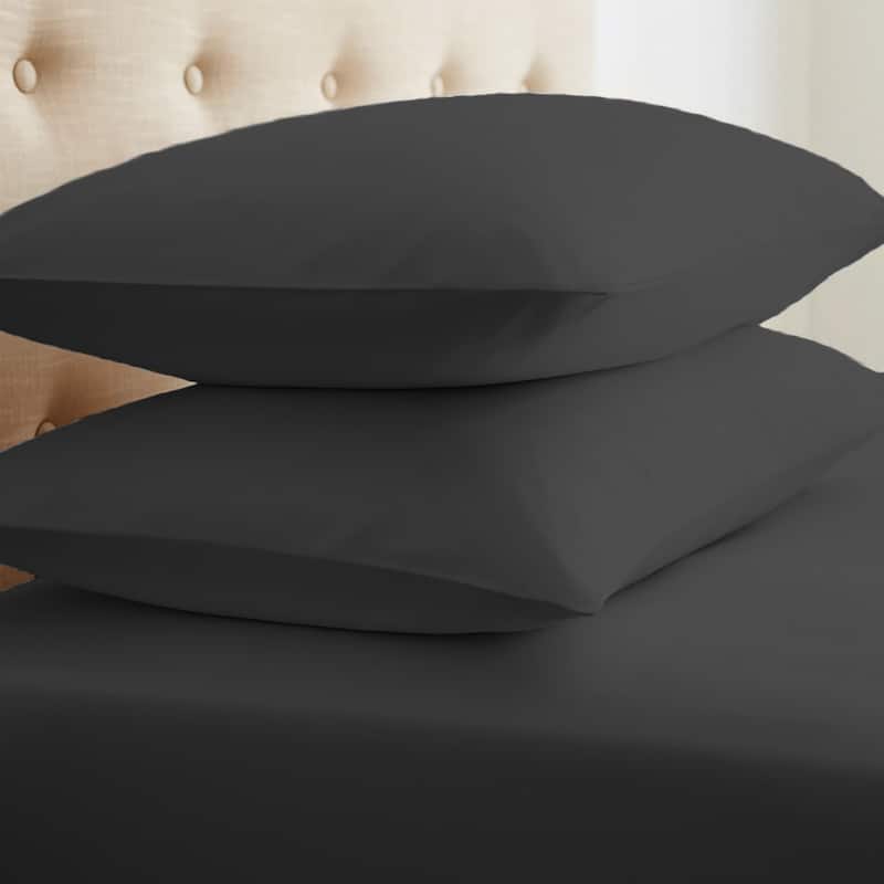 Soft Essentials Ultra Soft 2-piece Pillowcase Set - King - Black