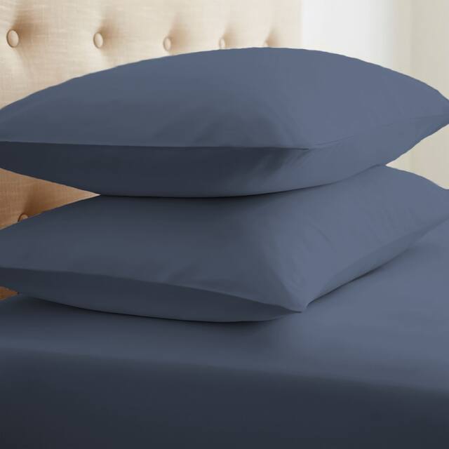 Merit Linens Ultra Soft 2-piece Pillowcase Set - Standard - Navy