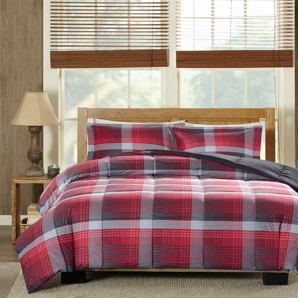 Woolrich Terpun Red Softspun Down Alternative Comforter Set