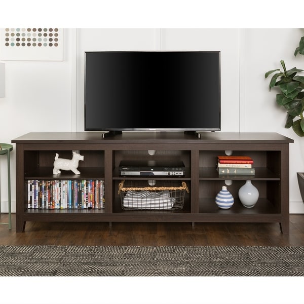 70" Essentials TV Stand - Espresso - Free Shipping Today - Overstock