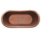 preview thumbnail 4 of 10, Euclid 6' Copper Freestanding Bathtub with Overflow