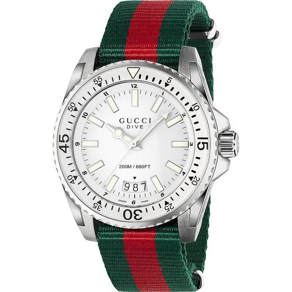 gucci dive watch nylon strap