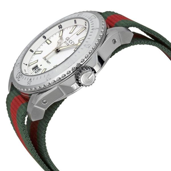 gucci dive watch green and red