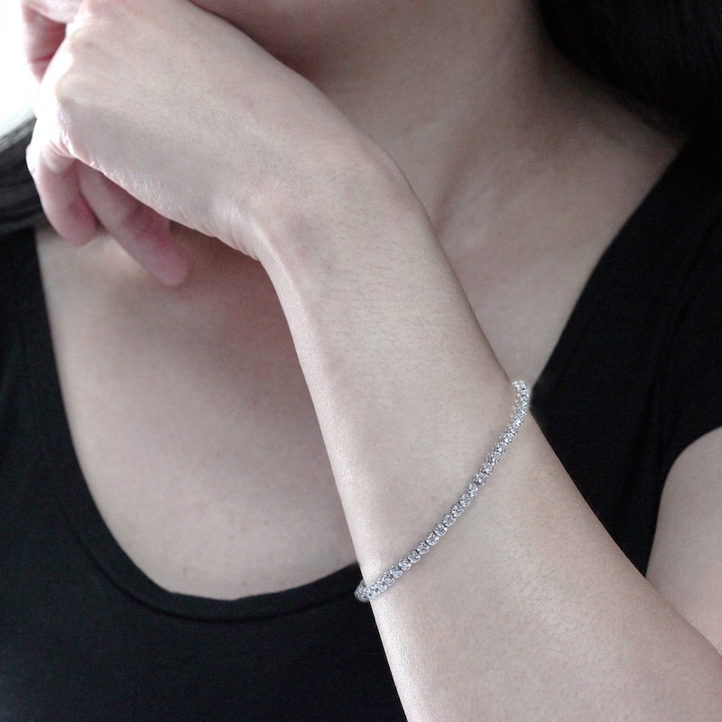 Auriya 2 carat TW Diamond Tennis Bracelet 14k Gold - 7-inch