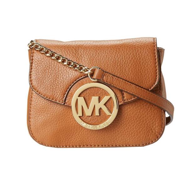 Shop Michael Kors Fulton Small Luggage Brown Crossbody Handbag - Free Shipping Today - Overstock ...