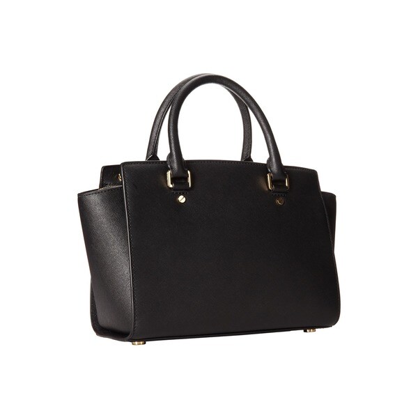 black and gold satchel