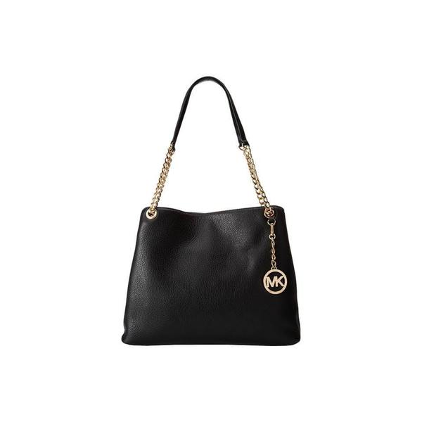 black michael kors purse with gold chain