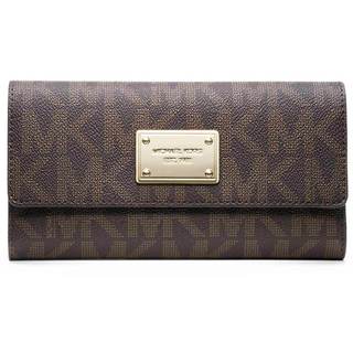 mk double zip wallet