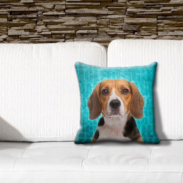 beagle throw pillow