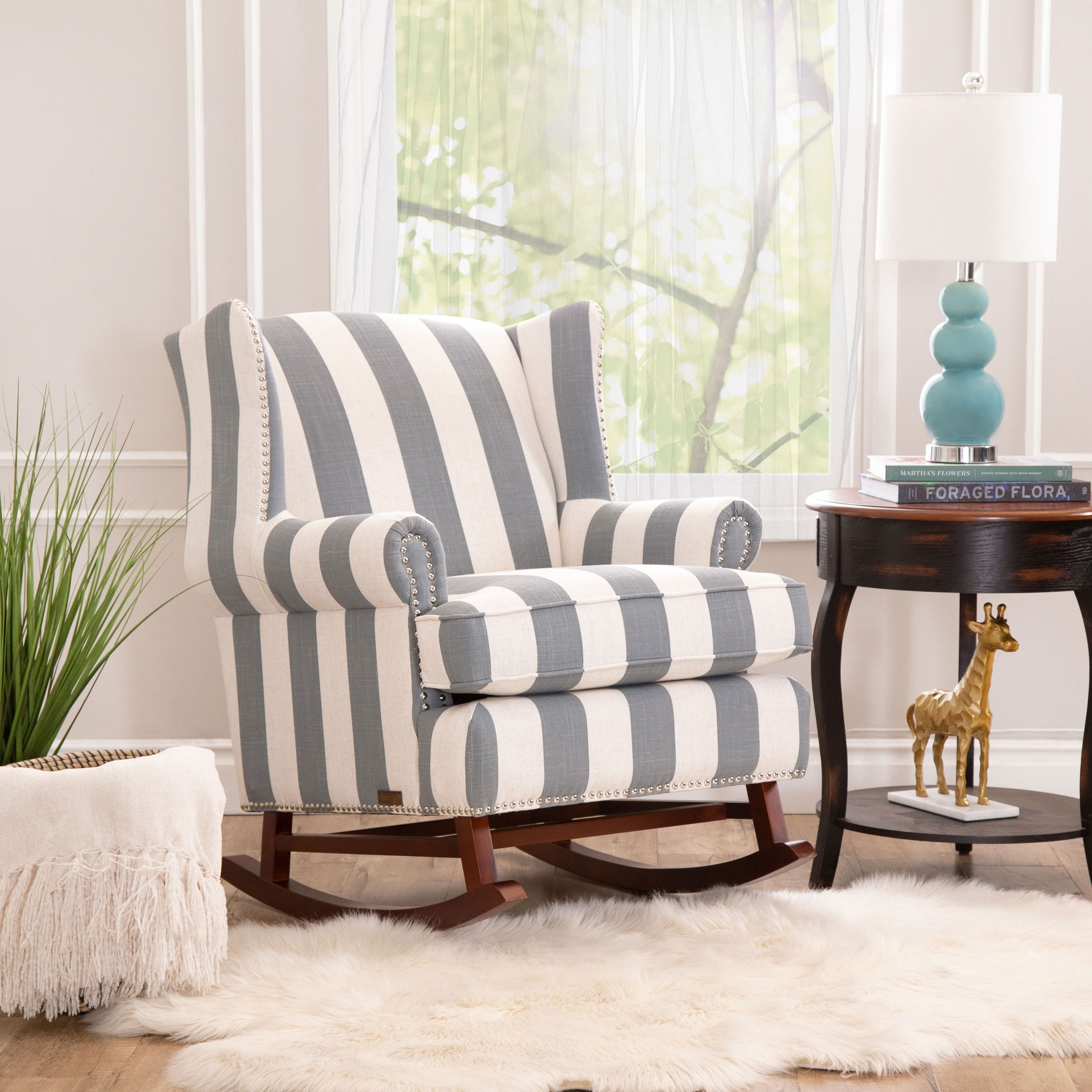 pottery barn radcliffe rocking chair & ottoman