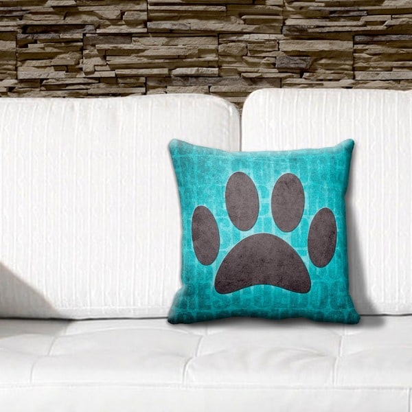 Rescue Dog Grunge 16 inch Throw Pillow