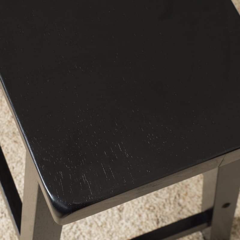Pomeroy 24-inch Saddle Wood Counter Stool (Set of 2) by Christopher Knight Home