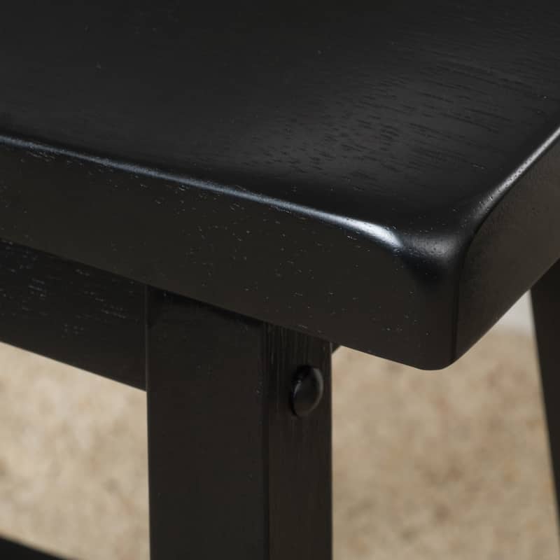 Pomeroy 24-inch Saddle Wood Counter Stool (Set of 2) by Christopher Knight Home
