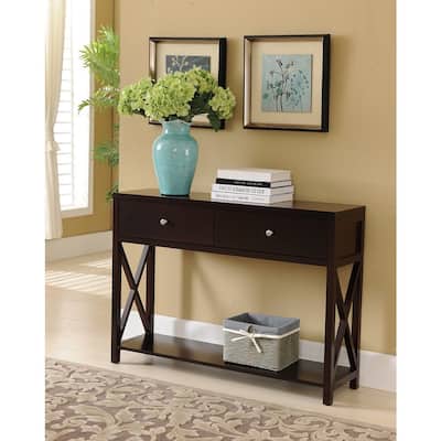 Copper Grove Foxtail Dark Cherry Console Table