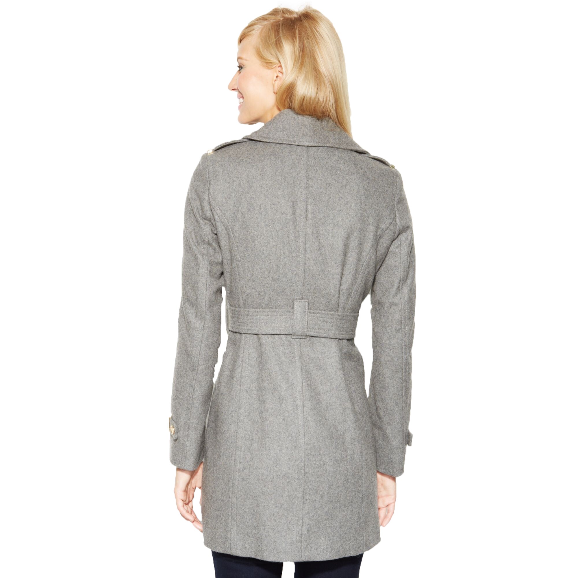 michael kors coats womens grey
