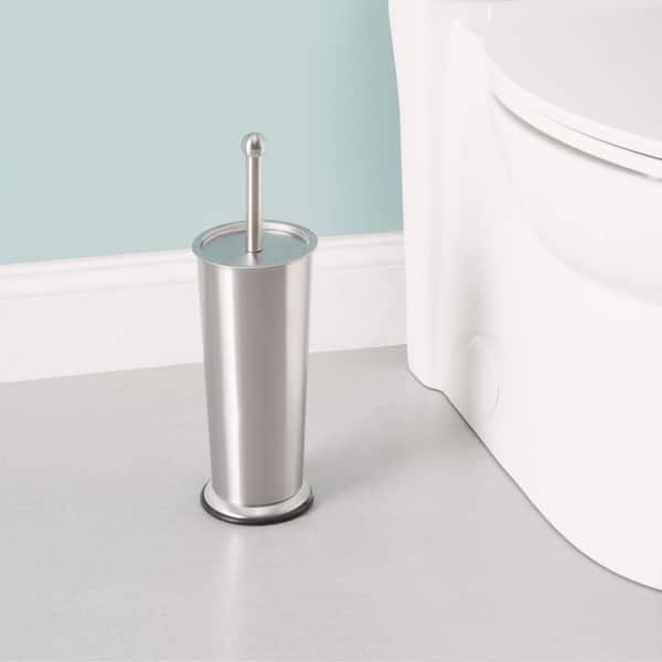 Grey Metal Freestanding Toilet Paper Holder, 15.5