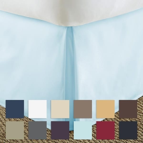 Shop Merit Linens Premium 14inch Drop Pleated Bed Skirt Free
