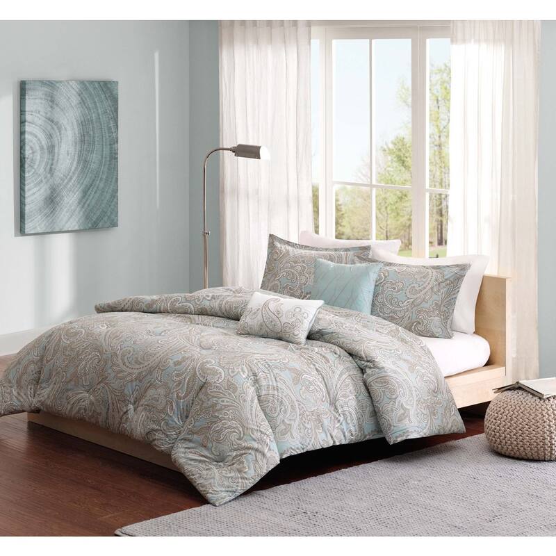 Madison Park Pure Ronan 5 Piece Cotton Comforter Set