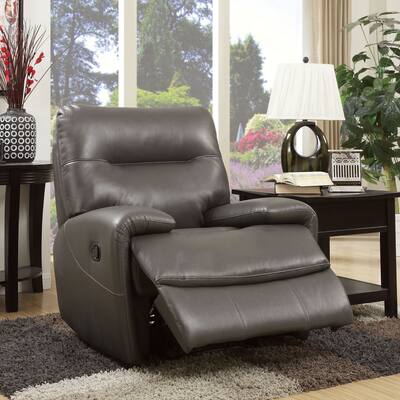 Furniture of America Taya Sleek Leath-aire Recliner
