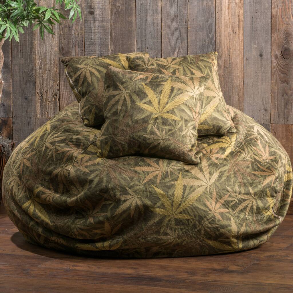 Christopher Knight Home Lillian Faux Suede Weedle Sak Beanbag Chair