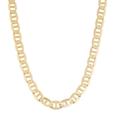 Fremada 14k Yellow Gold 5-mm Solid High Polish Mariner Link Necklace